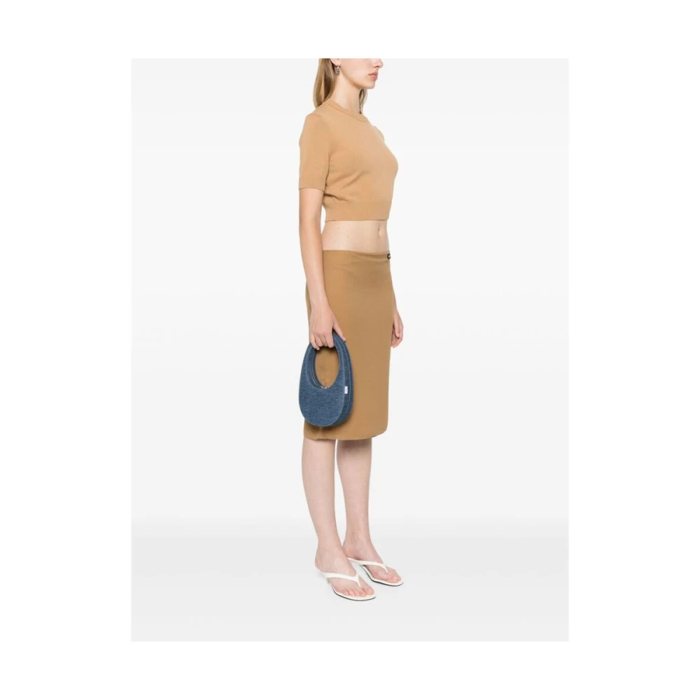 Coperni Blauwe Denim Mini Tas met Top Handvat Blue Dames