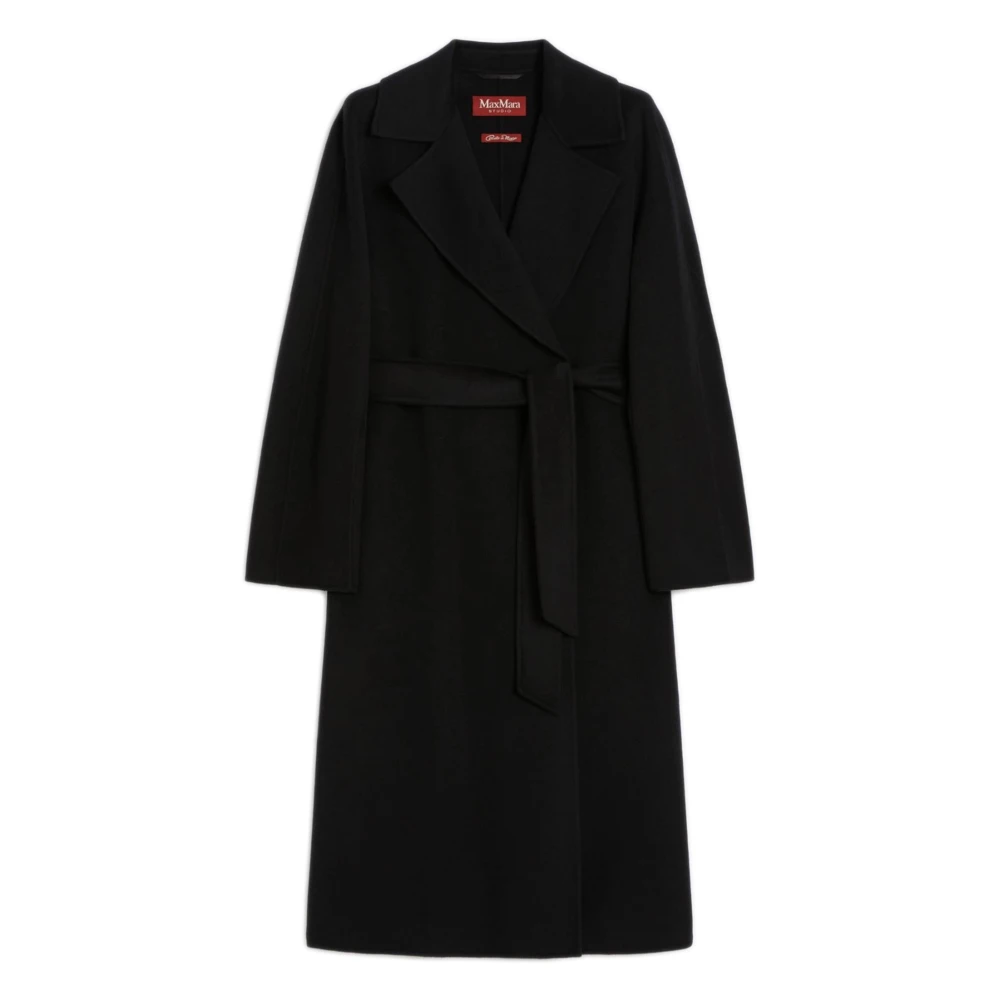 Max Mara - Belted Coat - Coats - Damen - Schwarzk - Xs - Bild 4