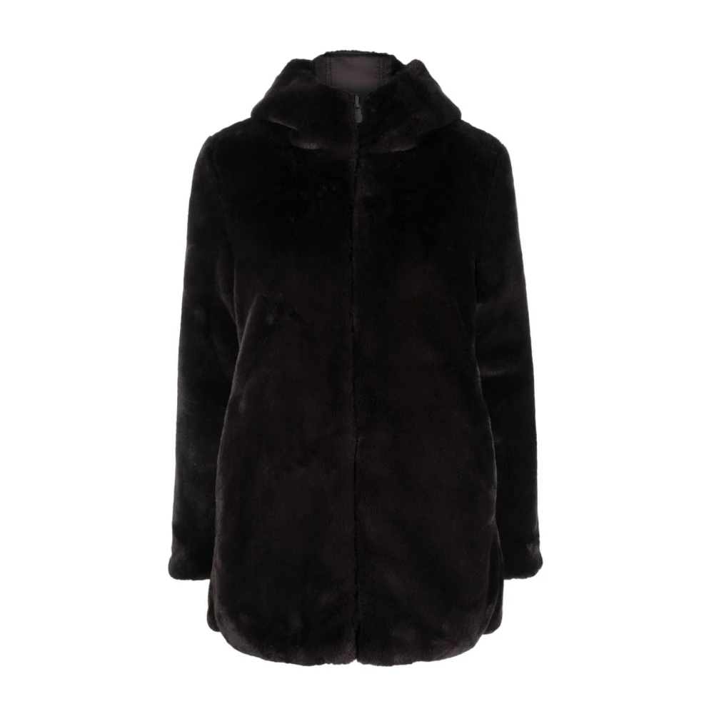 Save The Duck Omkeerbare Faux Fur Jas Brown Dames