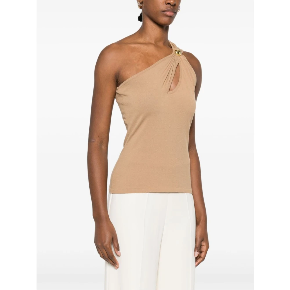 Federica Tosi Stijlvolle Top met Unieke Stijl Brown Dames