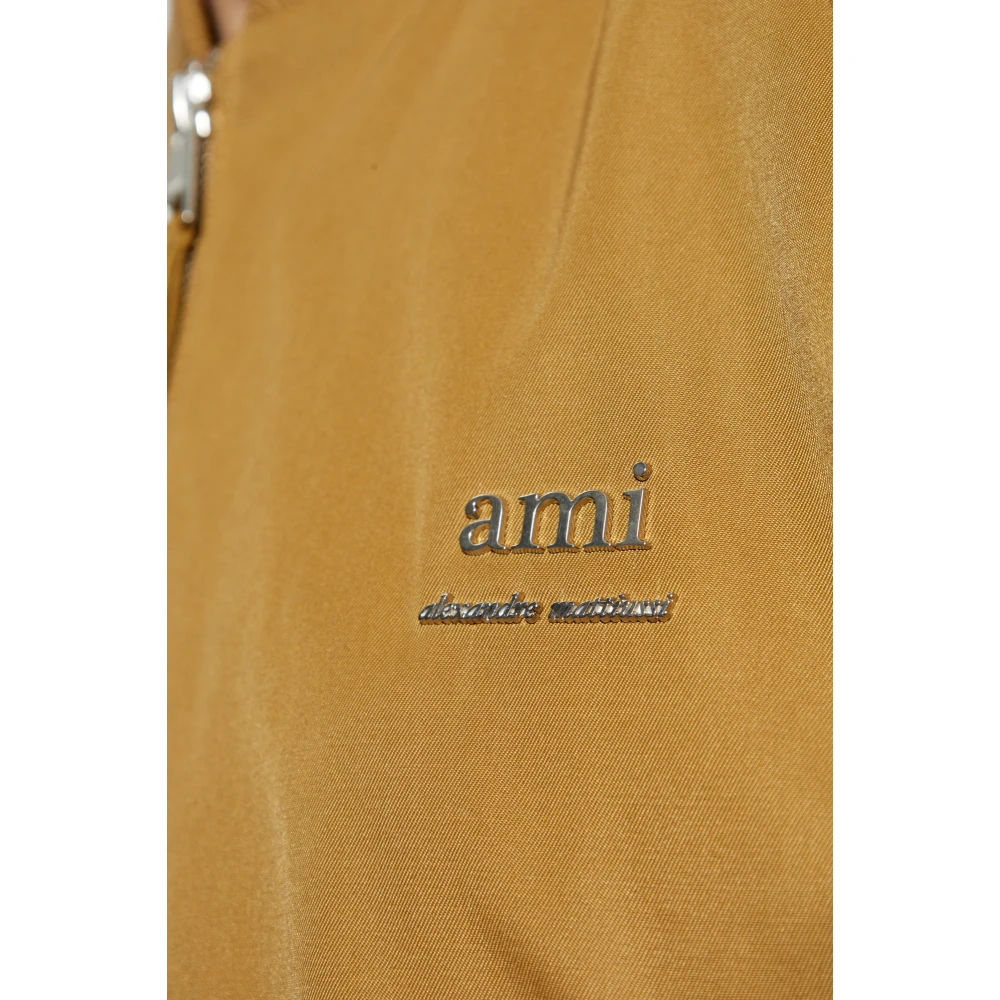 Ami Paris Jas met logo in bomberstijl Green Heren