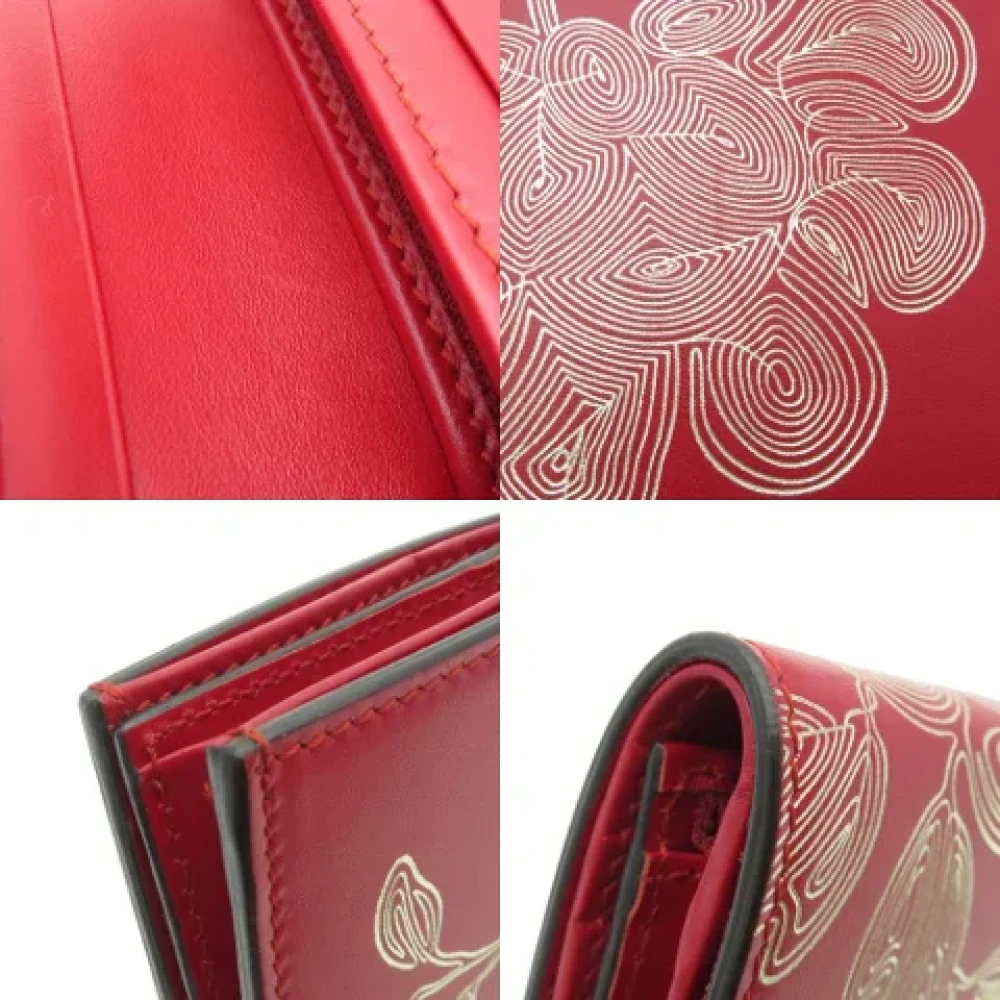 Gucci Vintage Pre-owned Leather wallets Red Dames