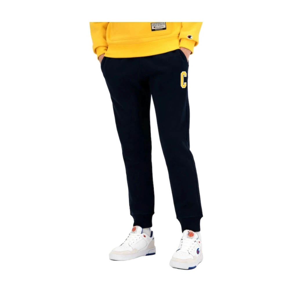 Champion Ribboord sweatpants in marineblauw Black Heren