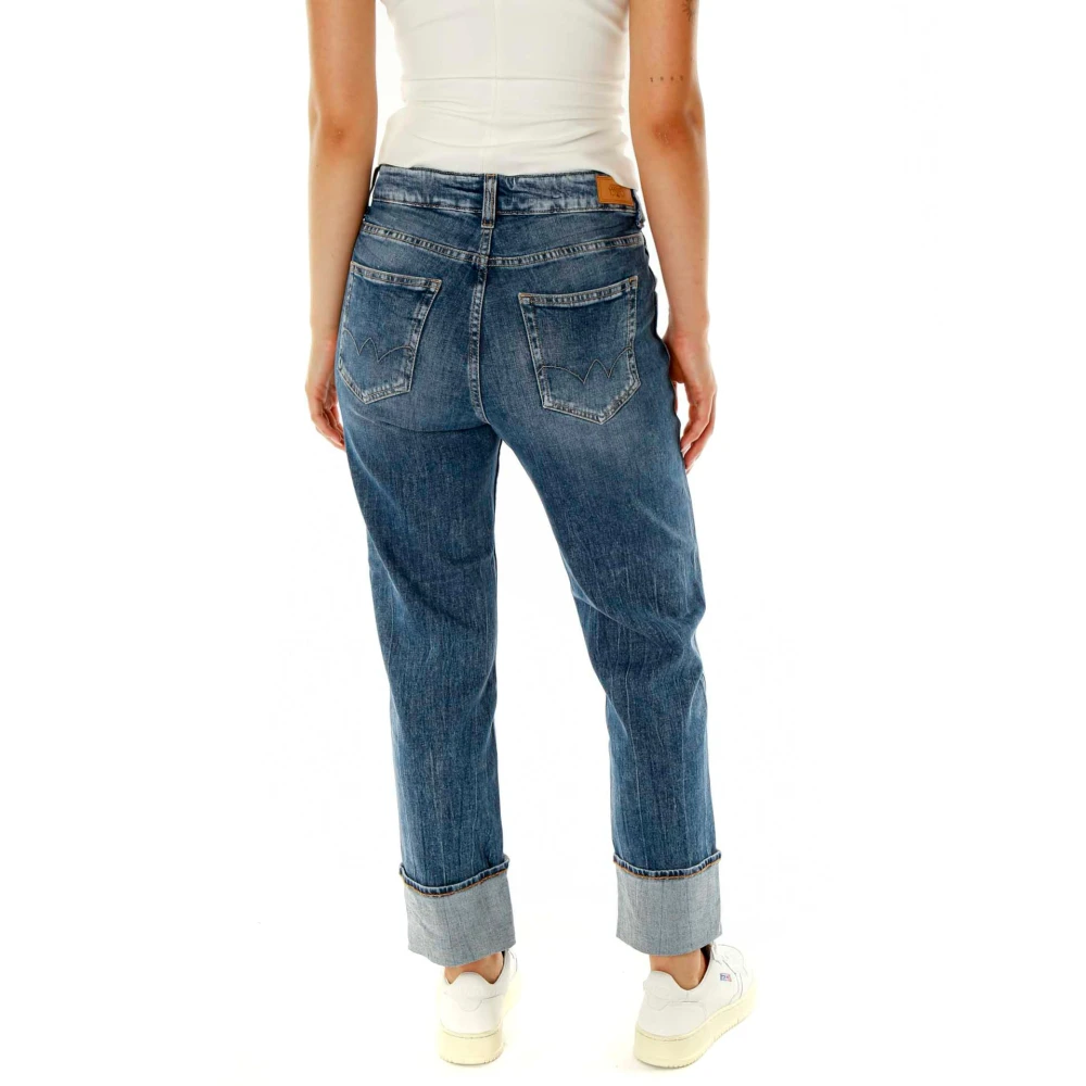 Le Temps Des Cerises High Waist Straight Fit Jeans Blue Dames