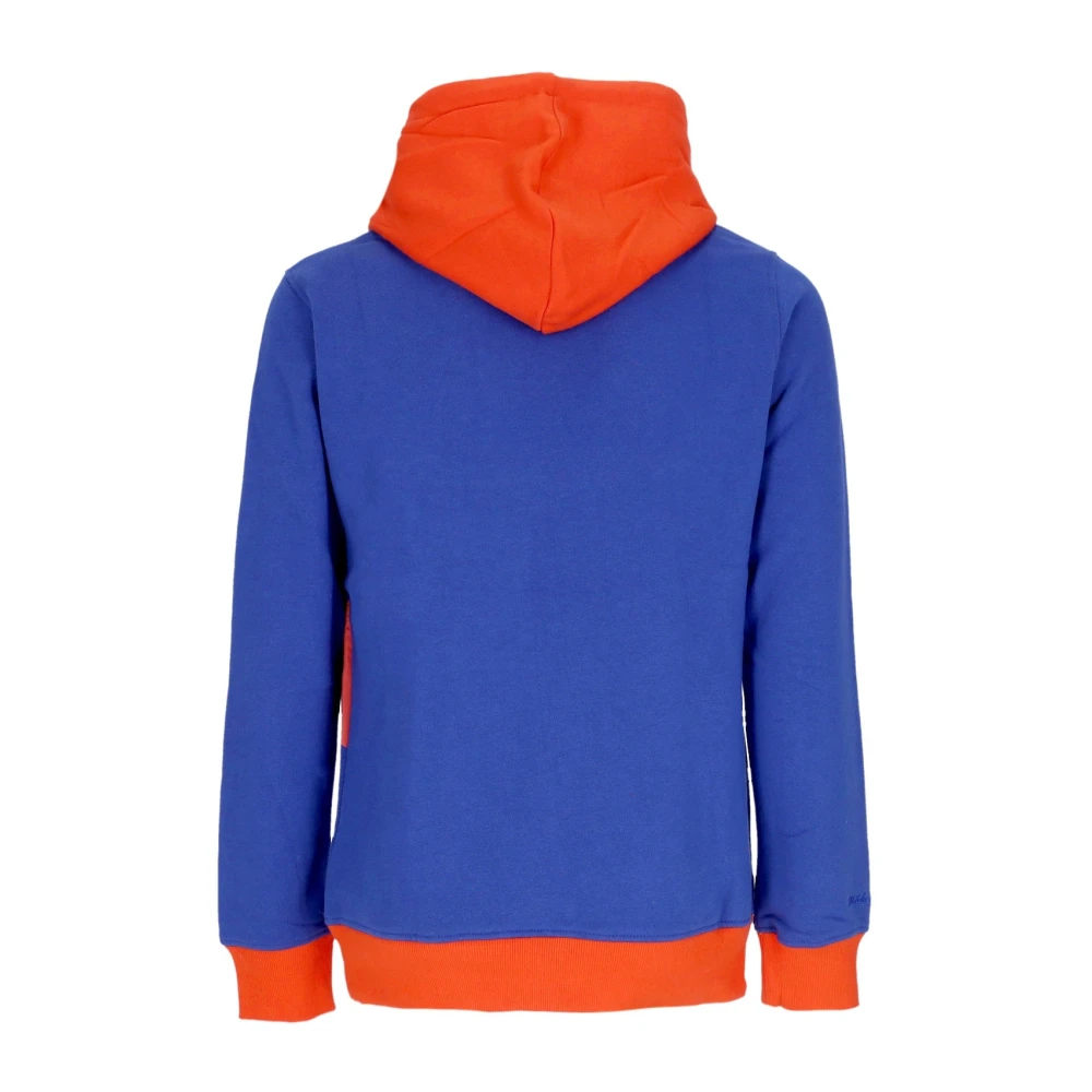 Mitchell & Ness NBA Big Face Hoodie Hardwood Classics Blue Heren