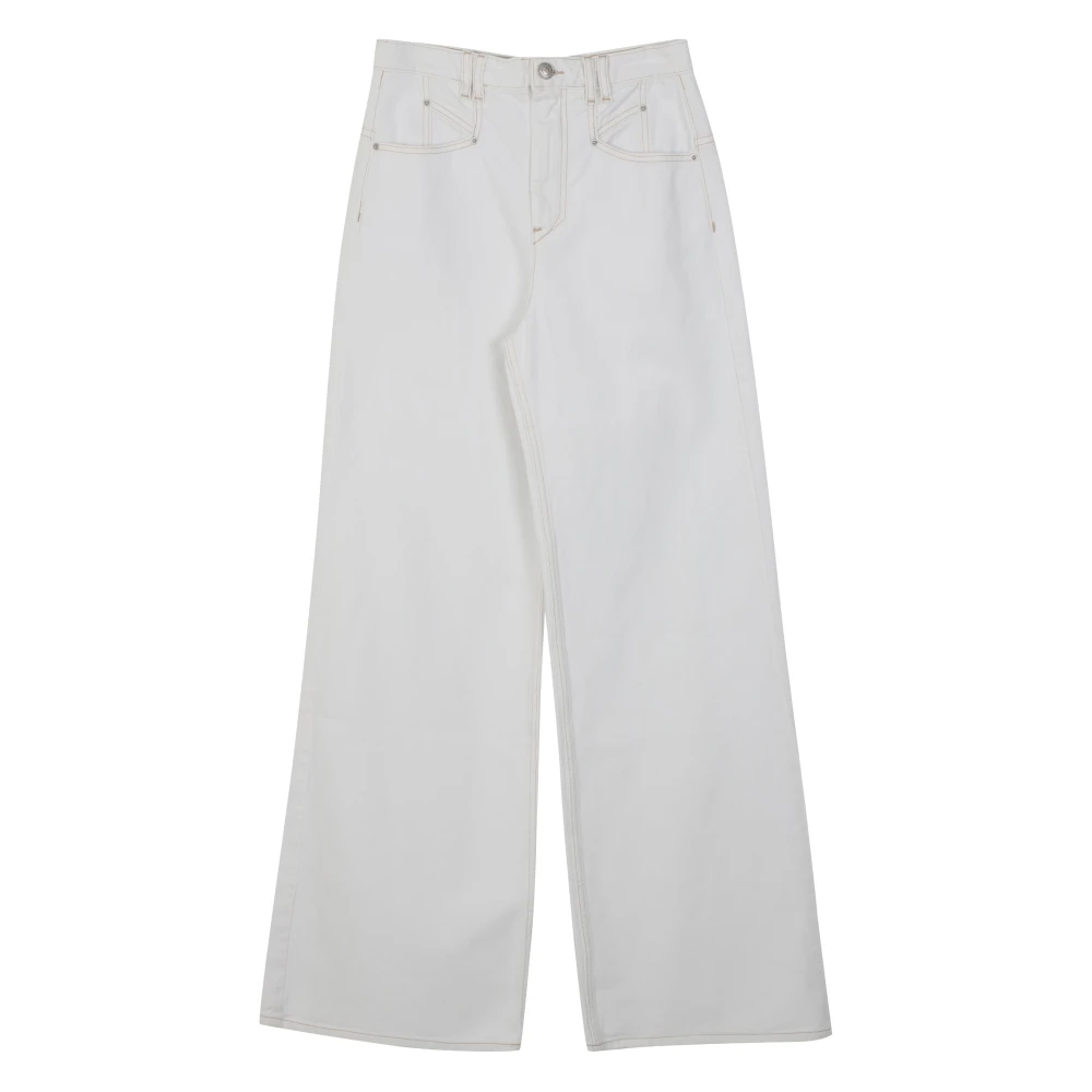 Isabel marant Citroen Straight Jeans White Dames