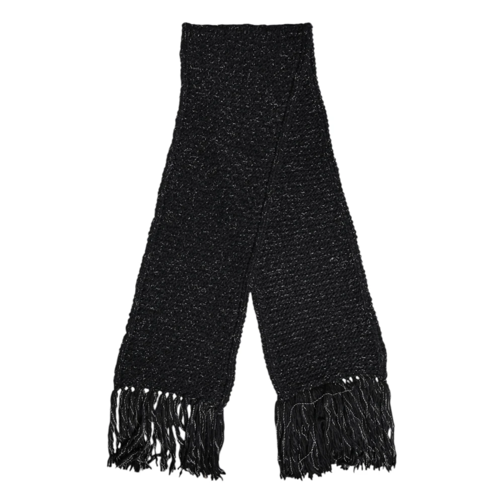 Dolce & Gabbana Unisex Zwart Accessoires One Size, Kasjmier, E Kasjmier Nekwarmer Wrap Sjaal