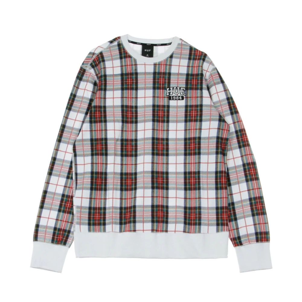 HUF Witte Crewneck Sweatshirt Lichtgewicht Multicolor Heren
