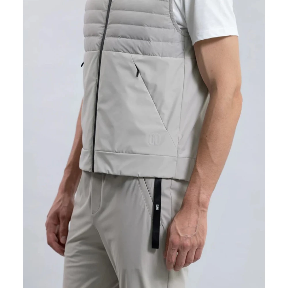 Duno Gewatteerd Ritsvest Camo Stijl Gray Heren