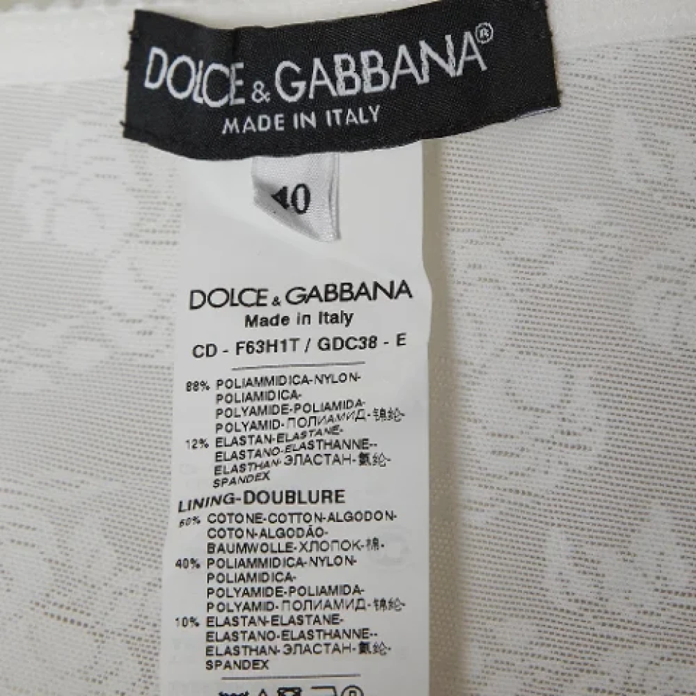 Dolce & Gabbana Pre-owned Lace dresses White Dames