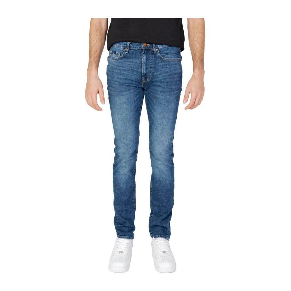 GAS Katoenmix Jeans & Pant Blue Heren