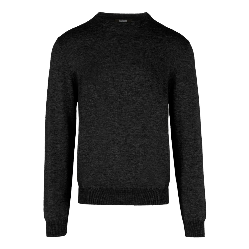 Bomboogie Herr Svart Stickade Tröjor M, Merinoull Crew Neck Tröja