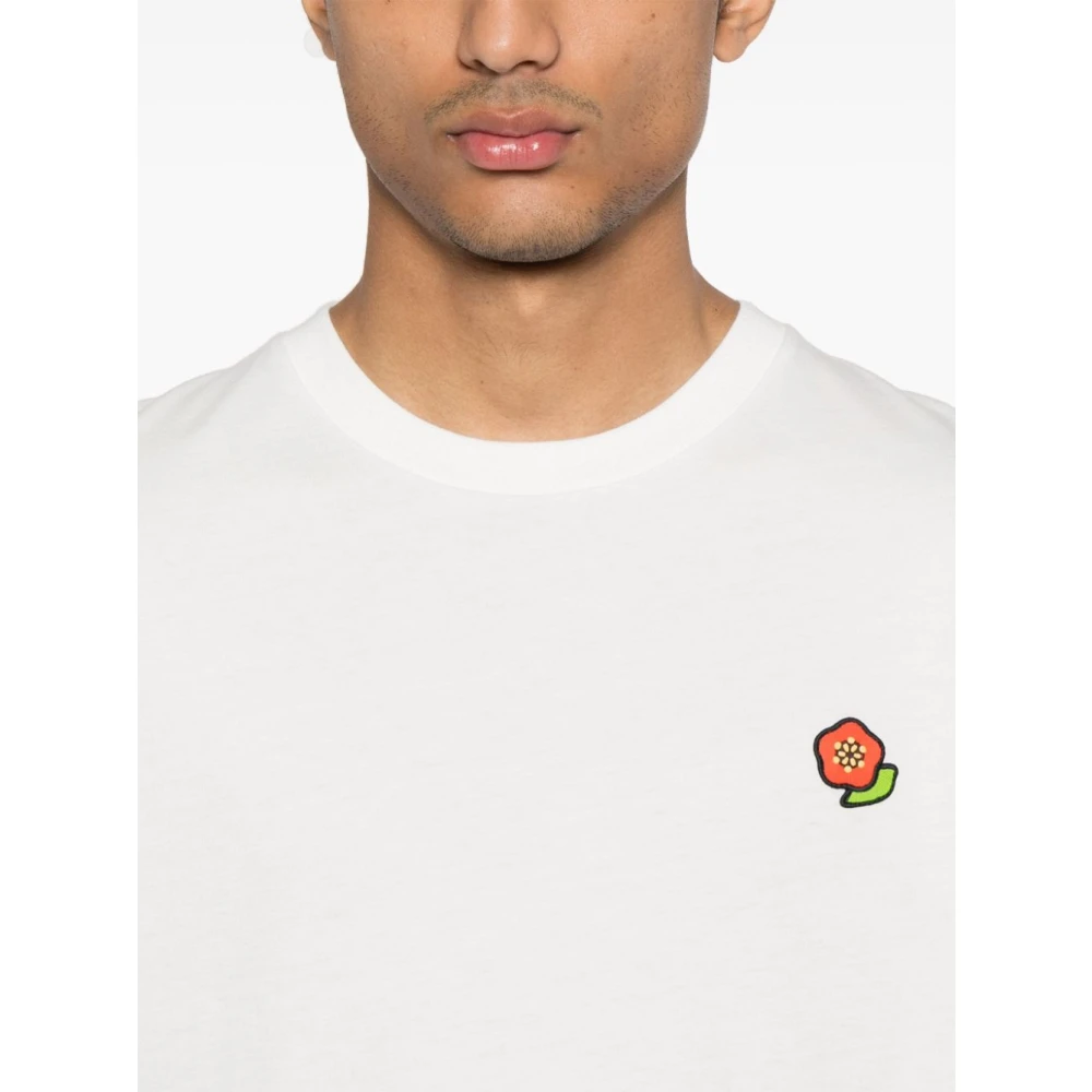 Kenzo Geborduurd Pop Shirt White Heren