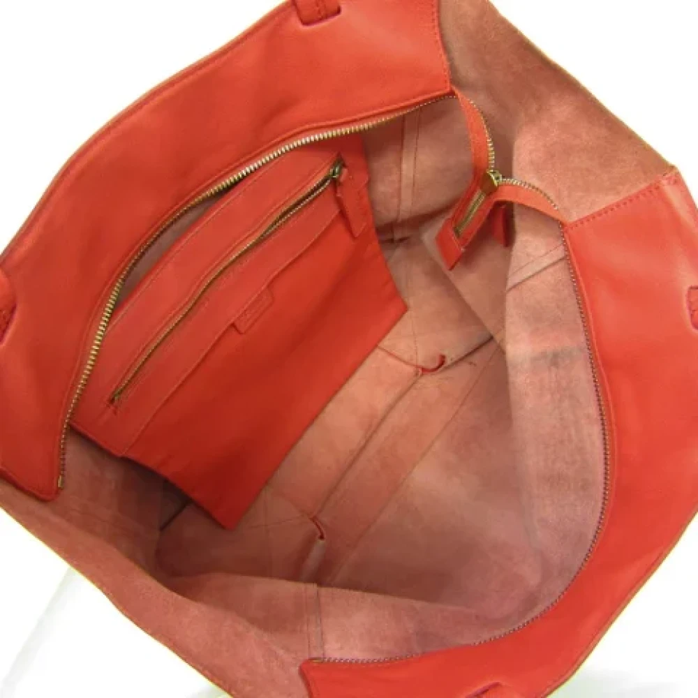 Celine Vintage Pre-owned Leather totes Orange Dames