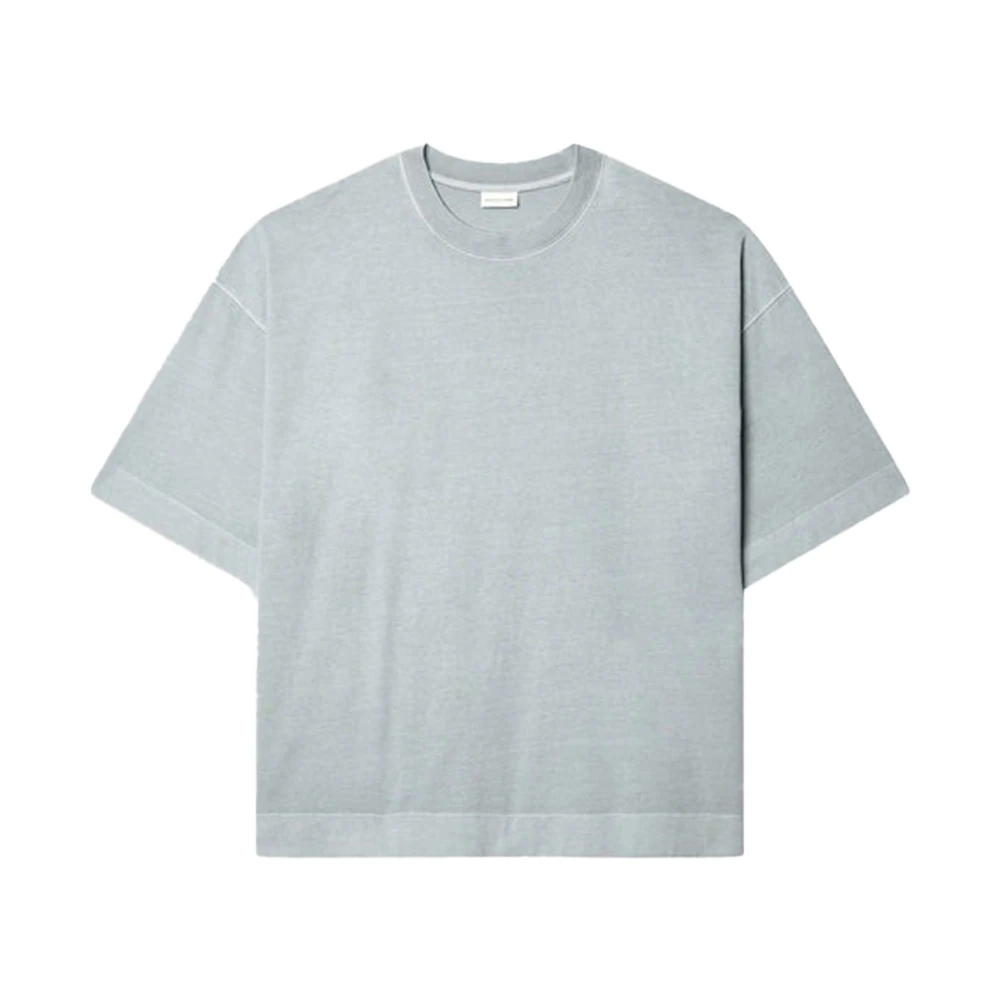 Dries Van Noten Grijze Katoenen T-shirt met Oversized Pasvorm Gray Heren