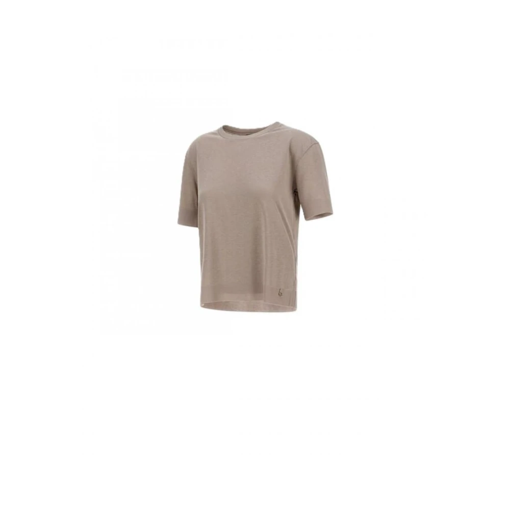Herno Lyocell T-shirt Beige Dames