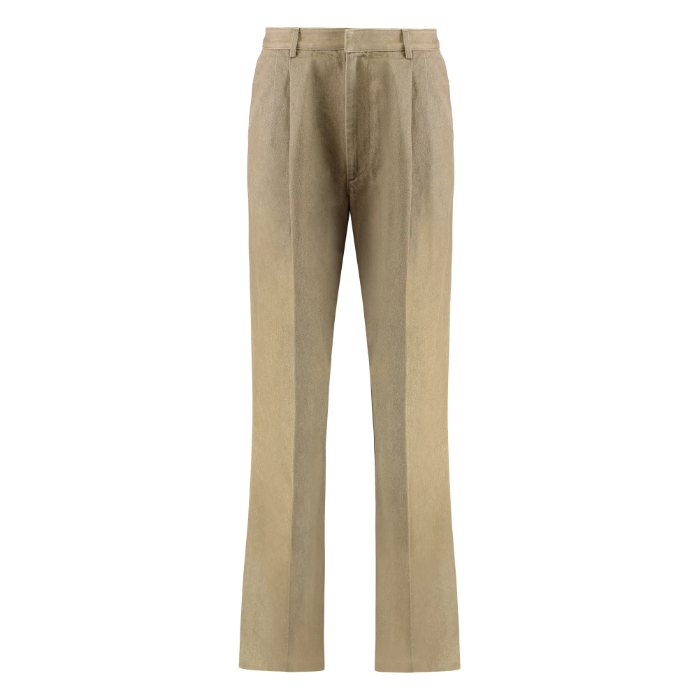 Dries Van Noten Green Wide Trousers - Male - Wide Trousers - Xl - Trousers
