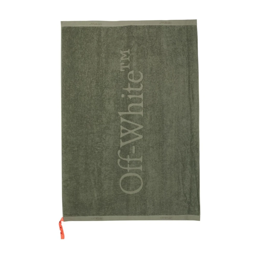 Off White Towels Green Heren