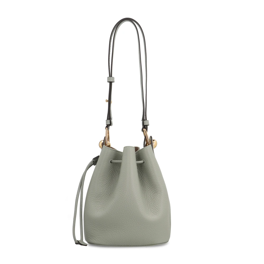 Furla Mini Bucket Tas met Koordsluiting Green Dames
