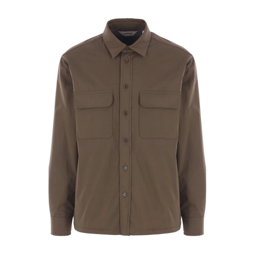 Aspesi Men's Green Casual Shirts