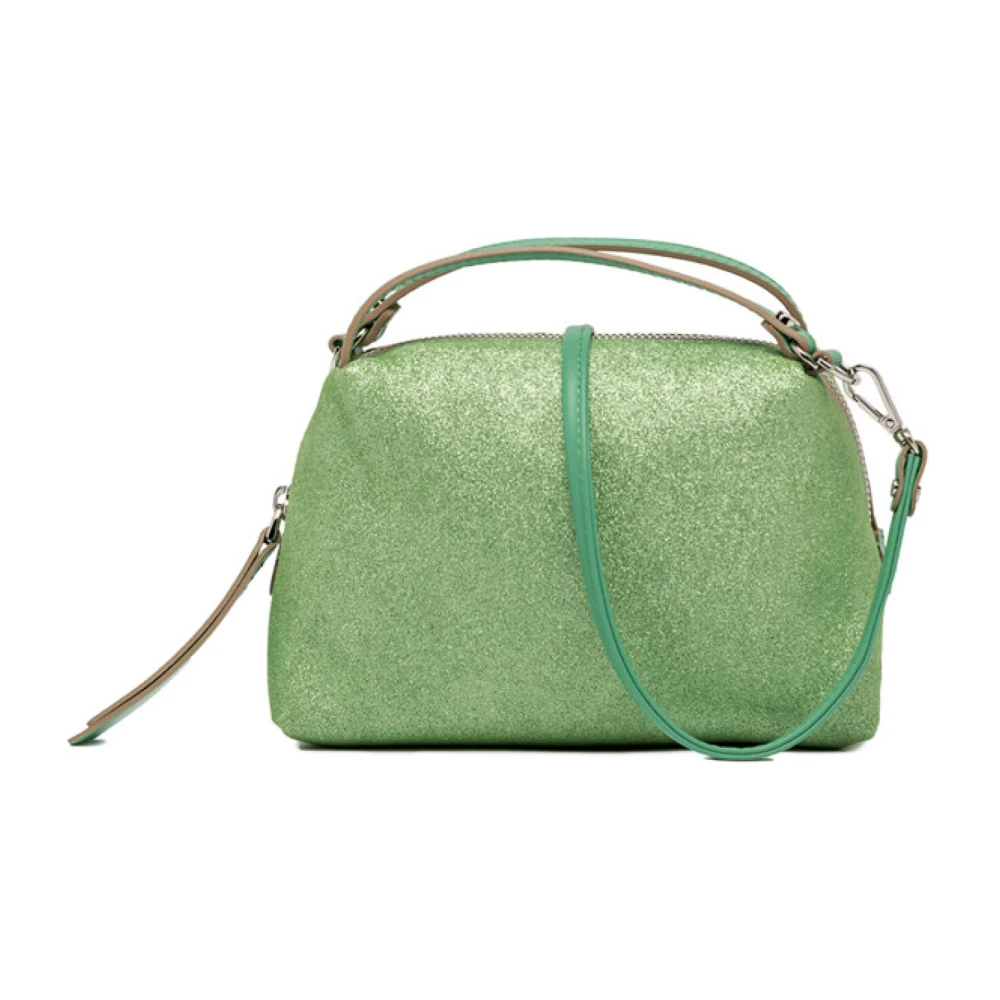 Gianni Chiarini Groene Suède Clutch Tas Alifa Green Dames