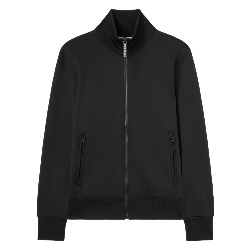Palm Angels Gebogen Logo Track Jacket in Zwart Black Dames