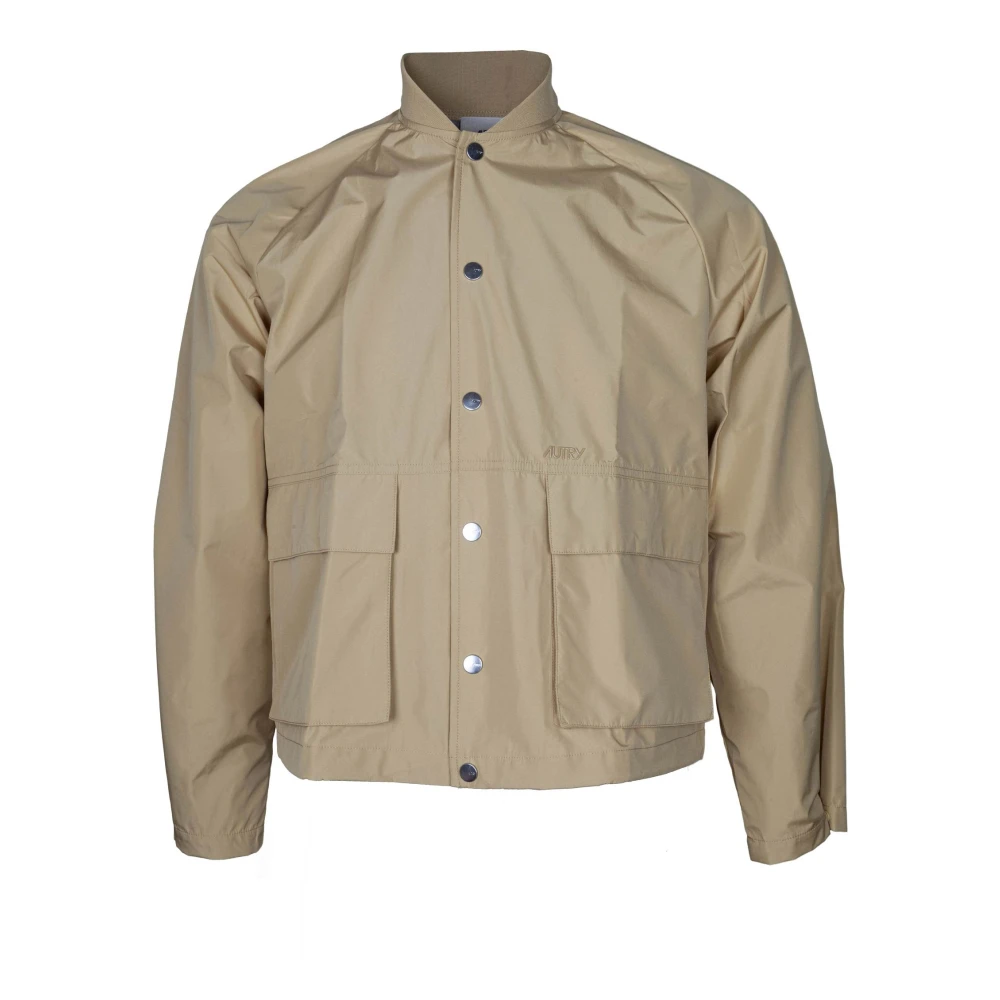 Autry Men's Beige Light Jackets, M, Japw 009I-3 Nylon Jacket