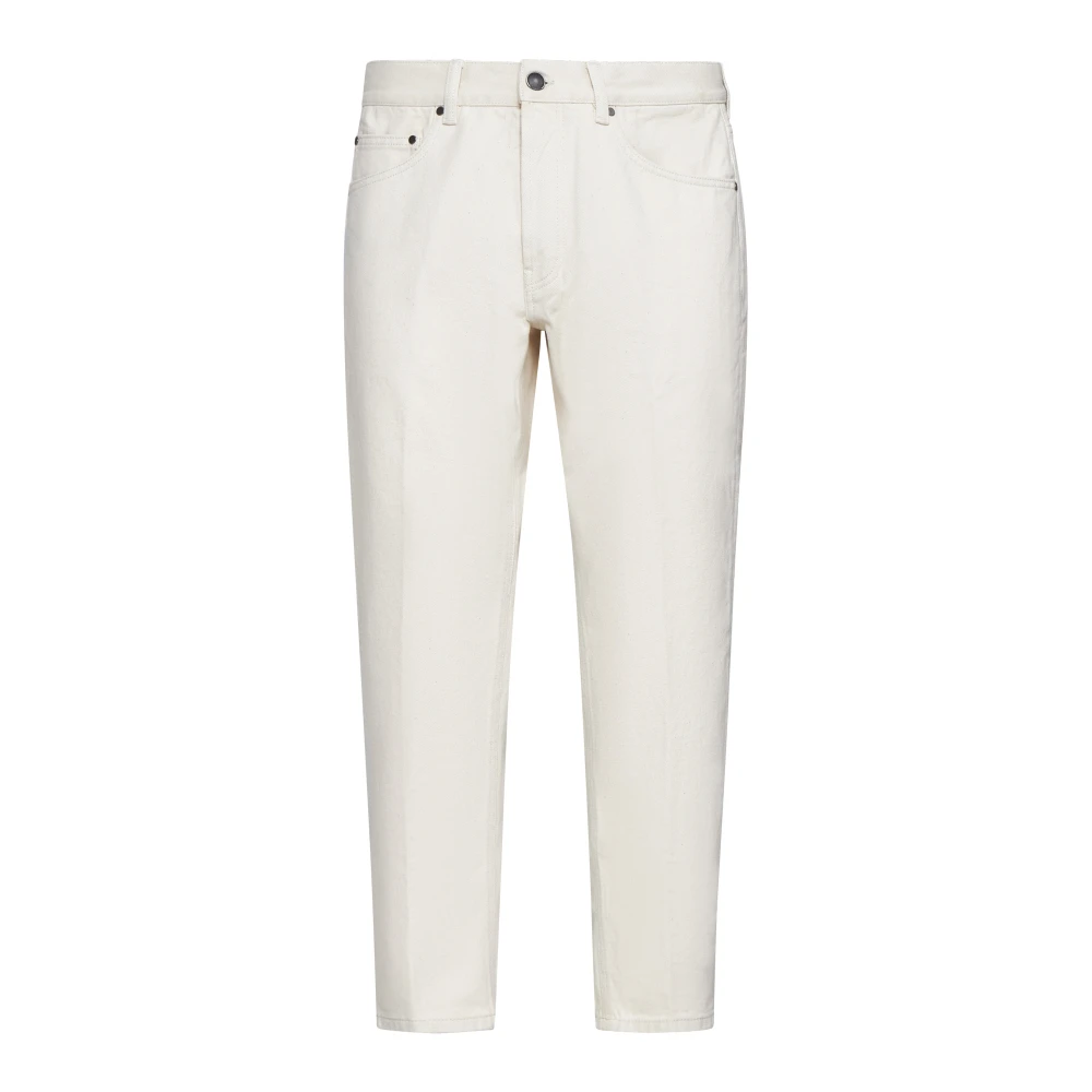 Lardini Witte Denim Jeans White Heren