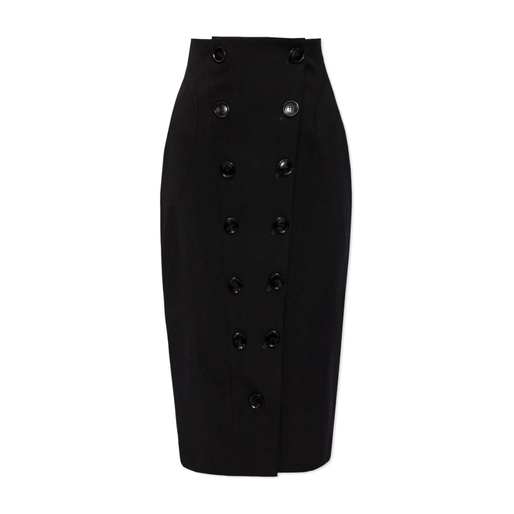 Alaïa Zwarte Croco Mini Jurk Black Dames