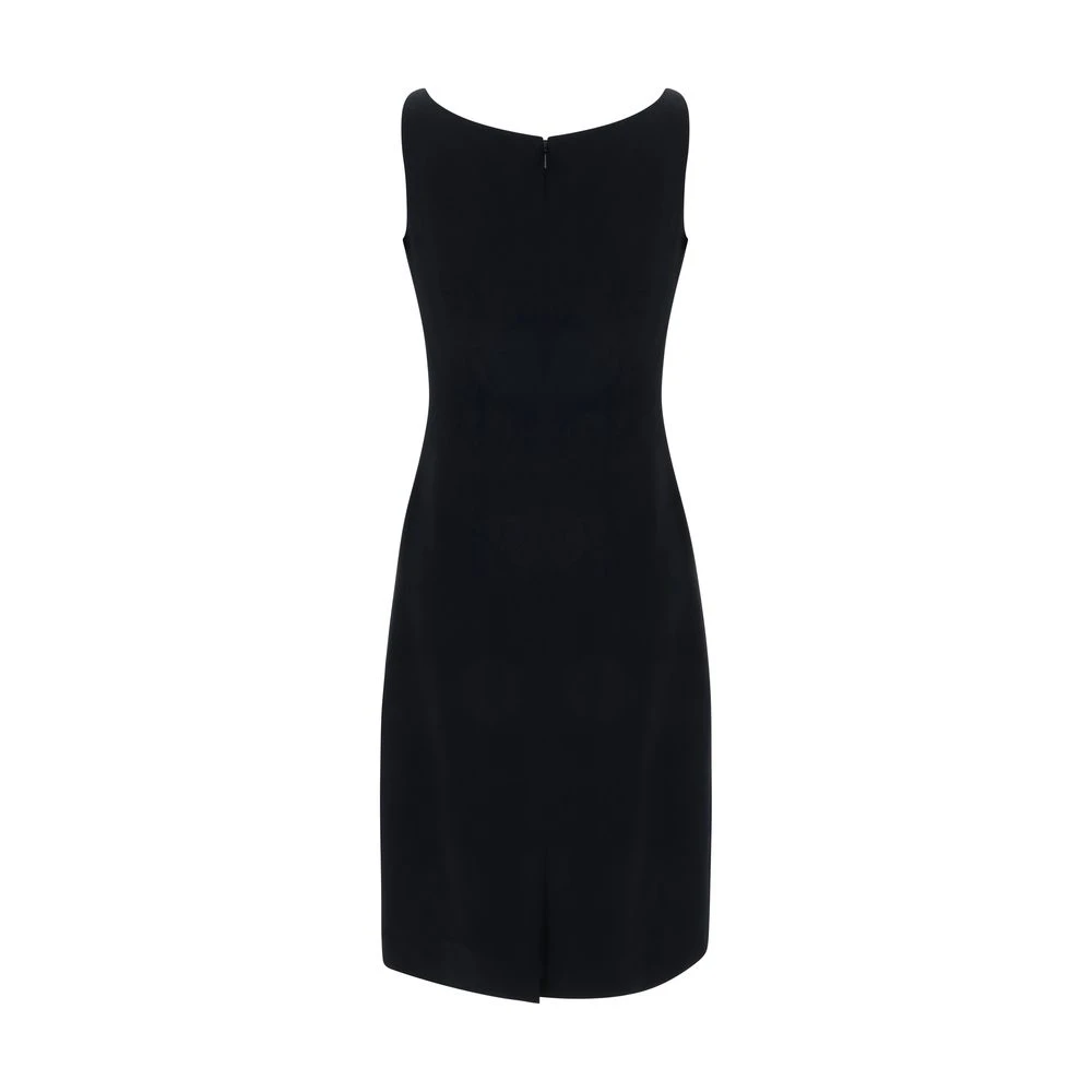 Versace Mouwloze jurk met Medusa-detail Black Dames