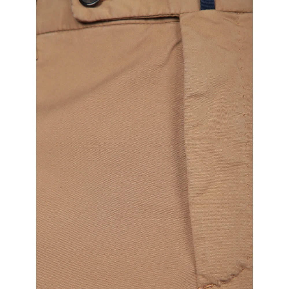 Incotex Elegante Katoenen Broek Beige Heren