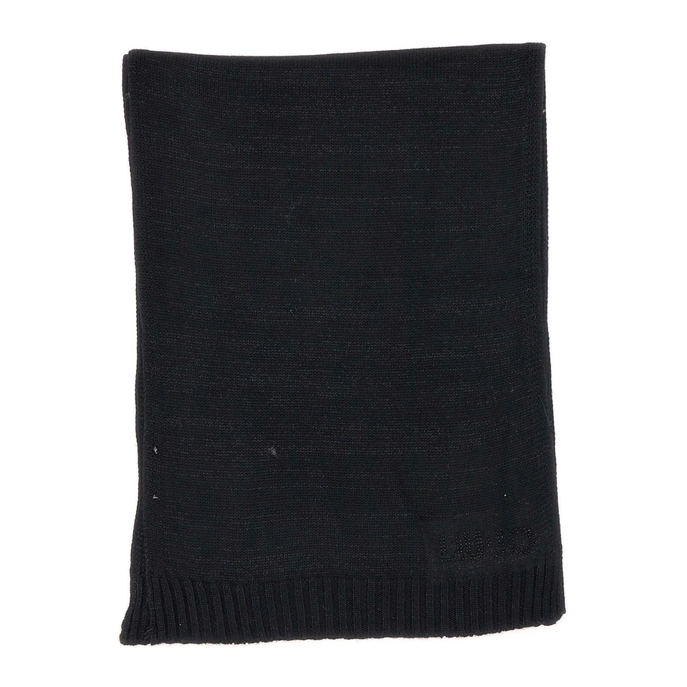 Liu Jo Zwart Wollen Sjaal met Lurex Black Dames