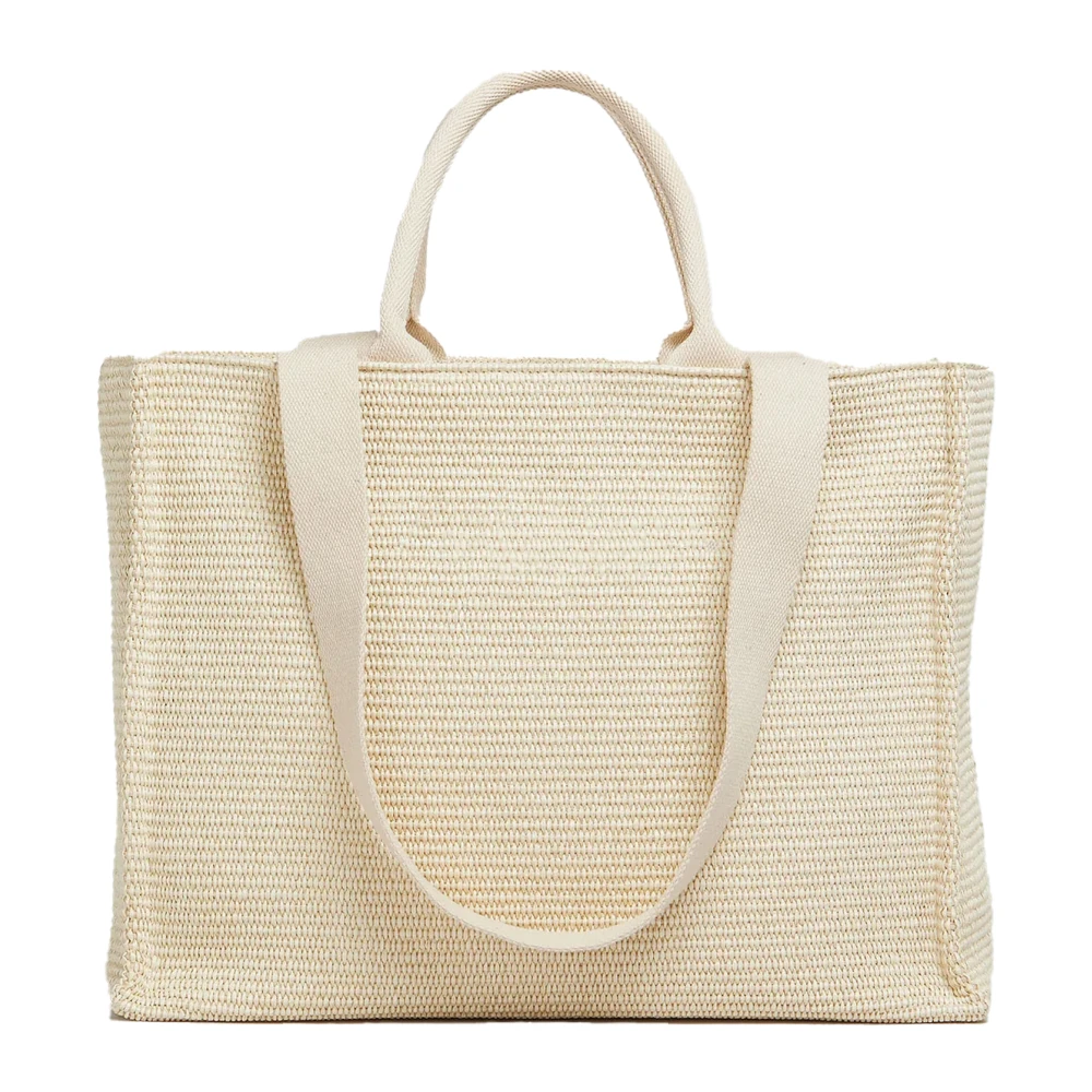 Marni Witte Katoen en Polyamide Schoudertas White Dames