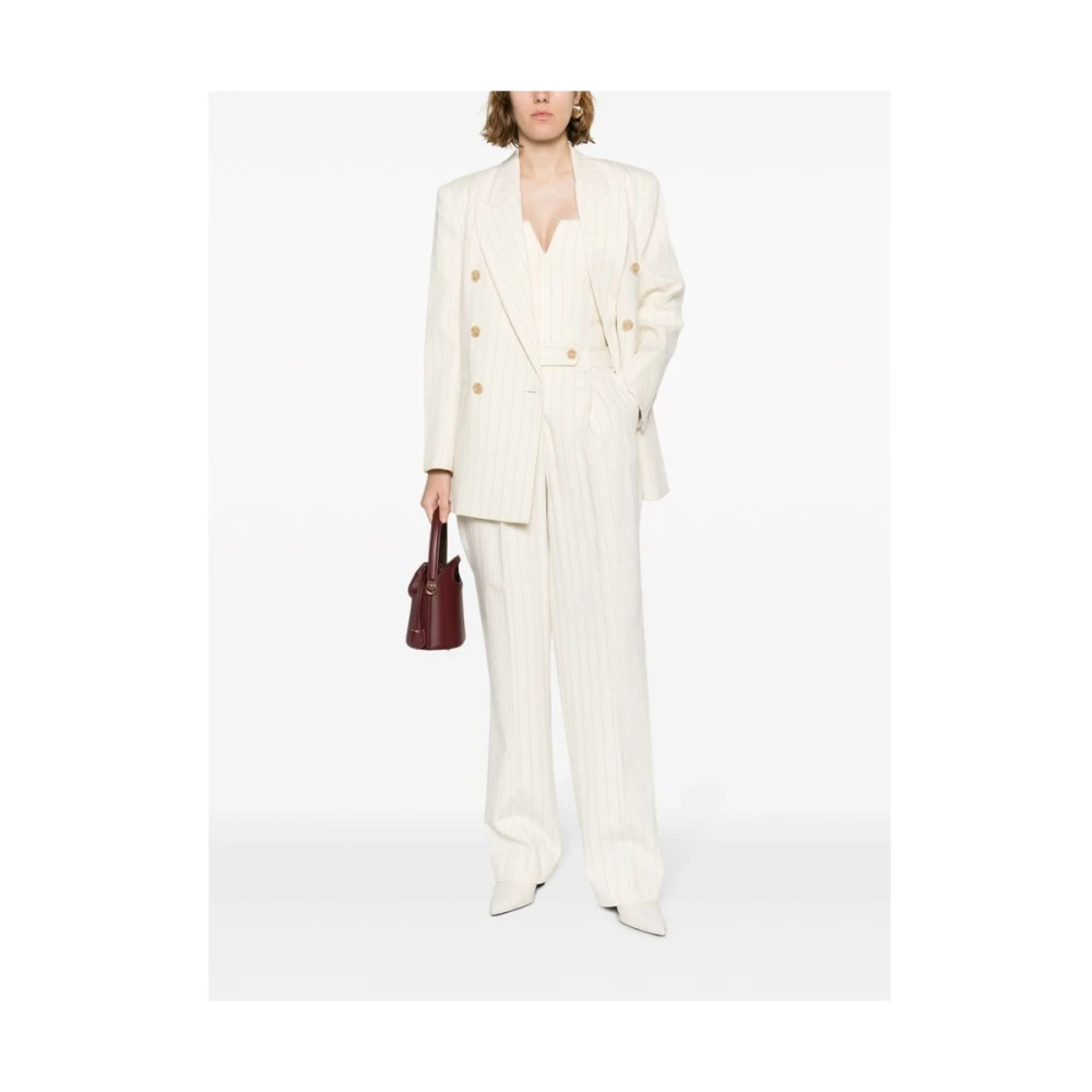 Zimmermann Luminosity Gestreepte Maatwerk Broek Beige Dames