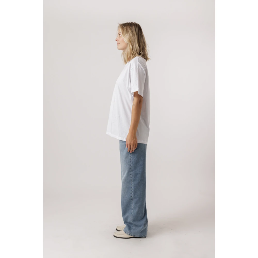 drykorn Blauwe Mid-Waist Jeans met Elastisch Comfort Blue Dames