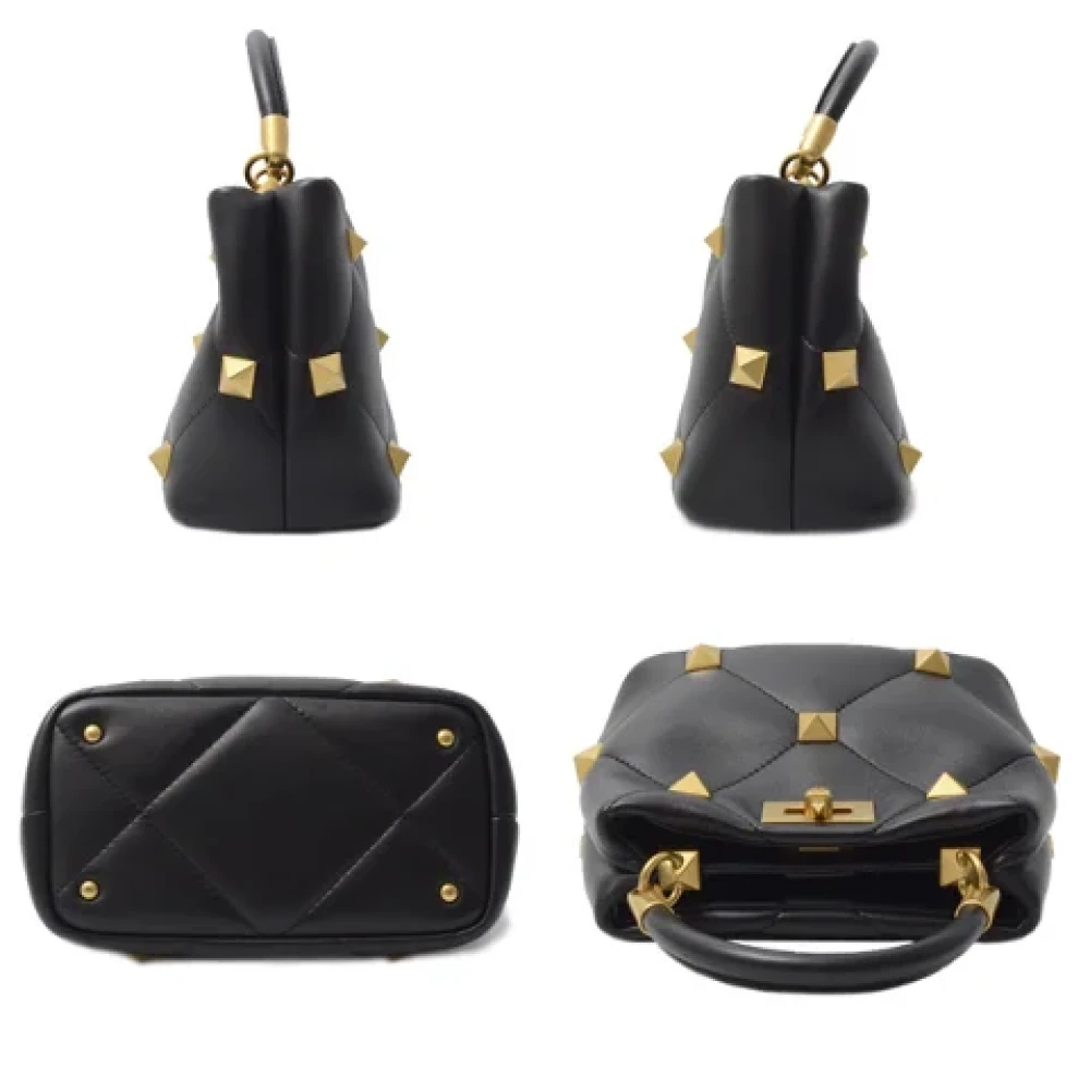 Valentino Vintage Pre-owned Fabric handbags Black Dames