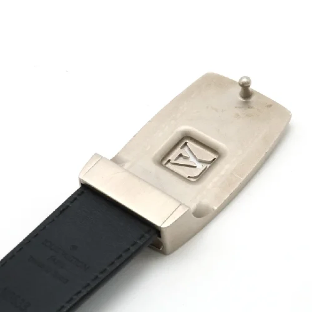 Louis Vuitton Vintage Pre-owned Canvas belts Black Heren