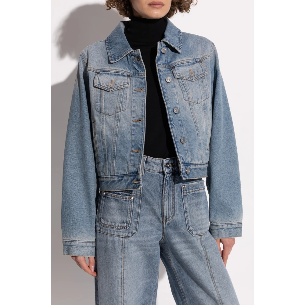 Victoria Beckham Denim jas Blue Dames