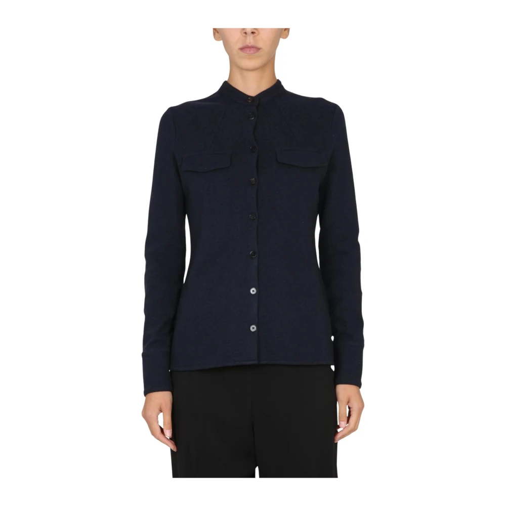 Jil Sander Donna Blu Camicette M, New,