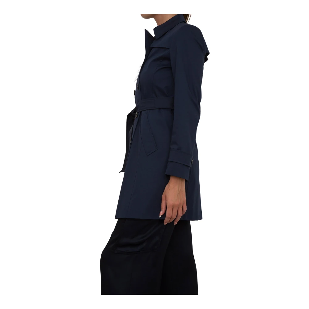 Marella Stijlvolle Trenchcoat voor Vrouwen Blue Dames