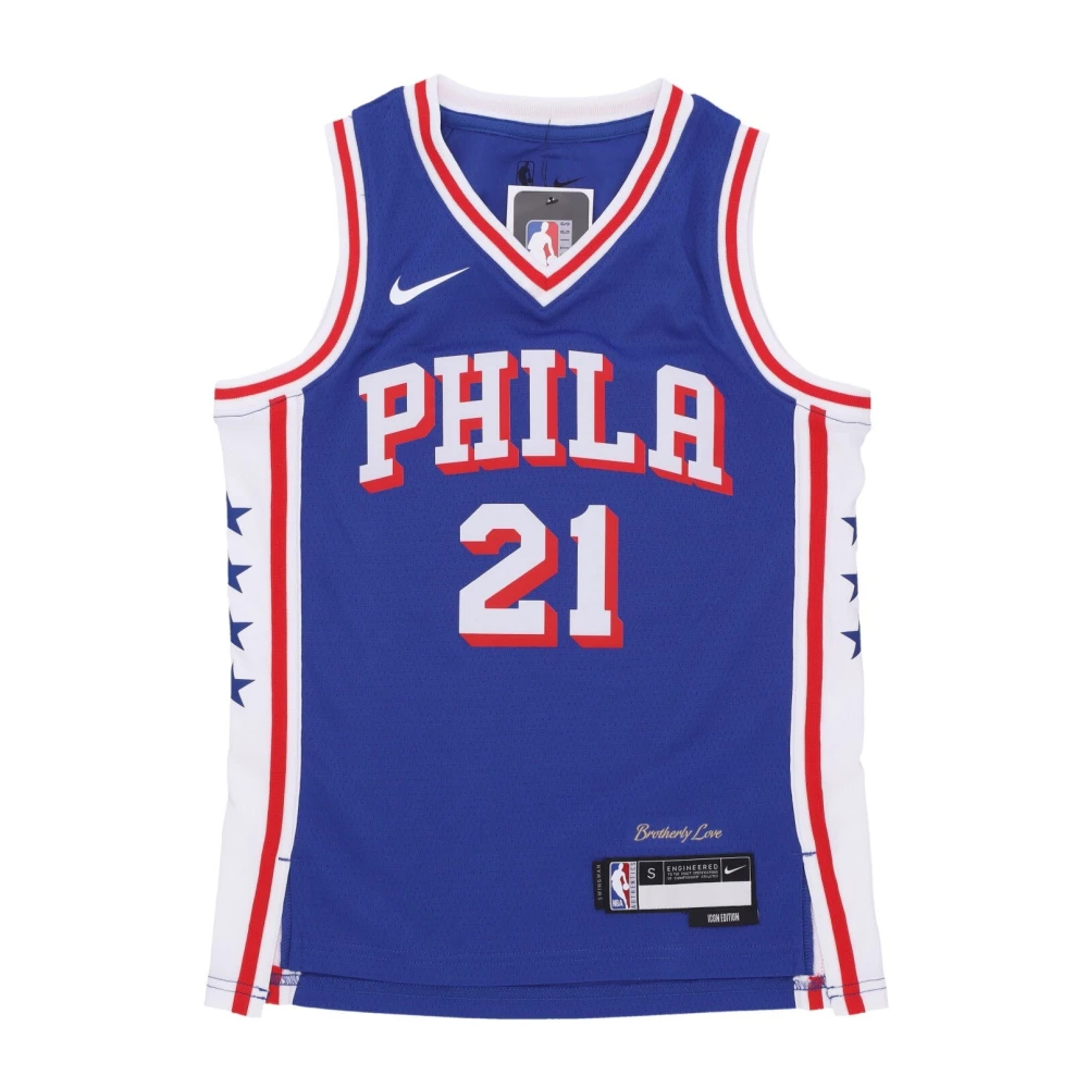 Nike Embiid Icon Edition Basketbal Tanktop Blue Heren