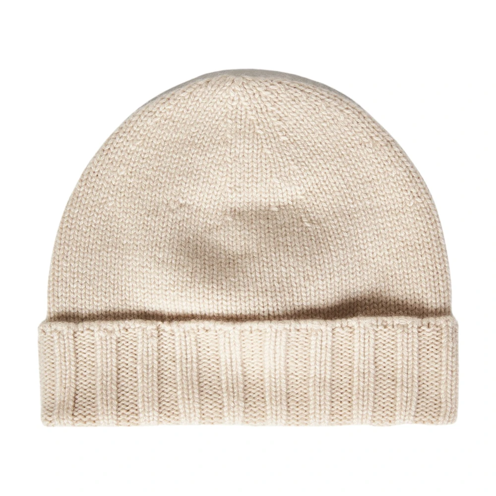 Drumohr Kasjmier Beanie Beige Wintermuts Beige Heren