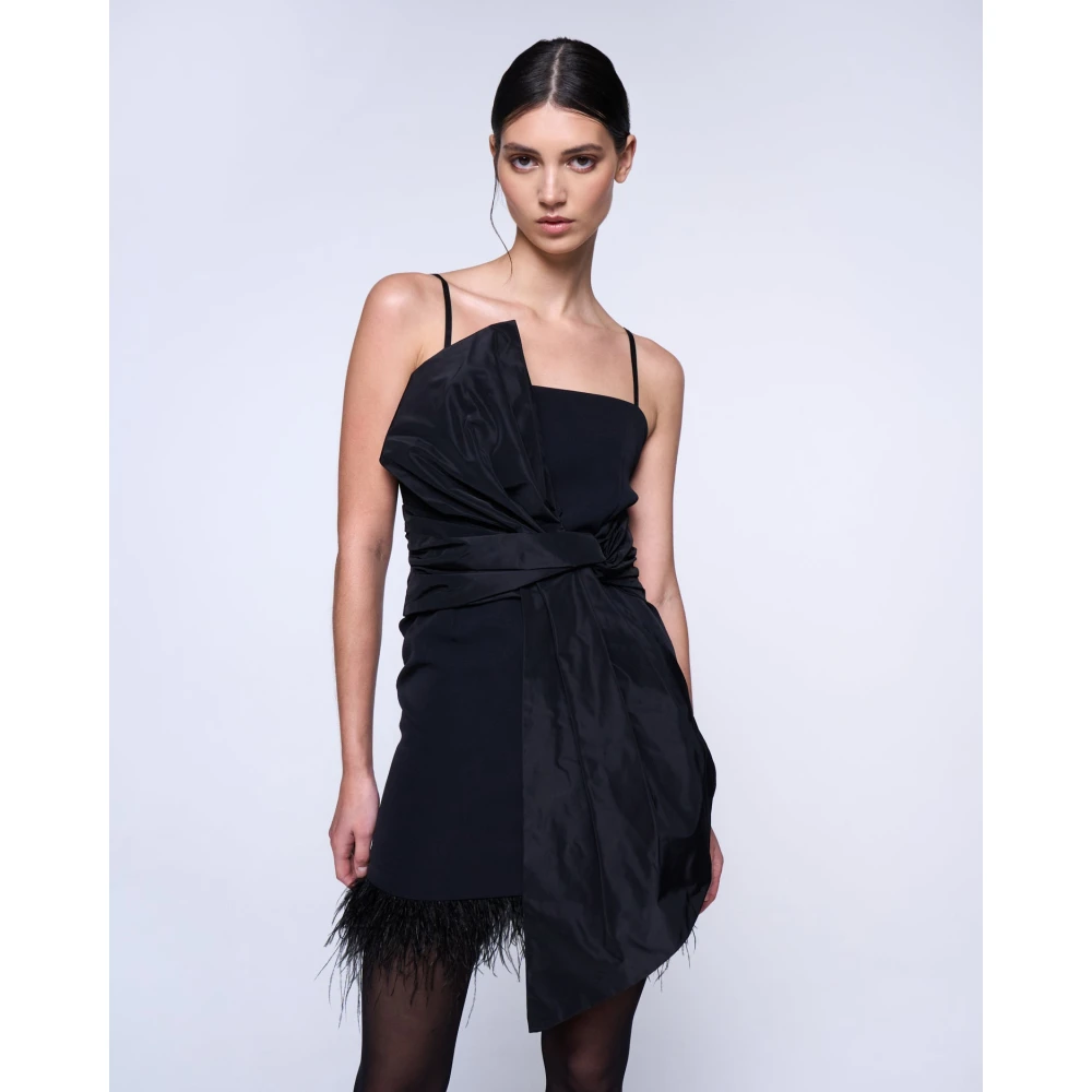 Silvian Heach Jurk met overslag Black Dames