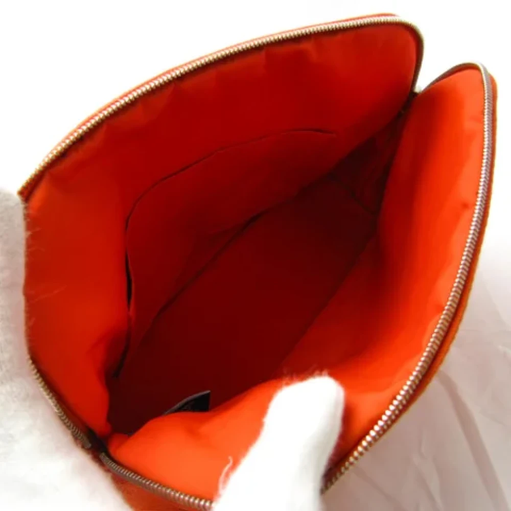 Hermès Vintage Pre-owned Cotton pouches Orange Dames