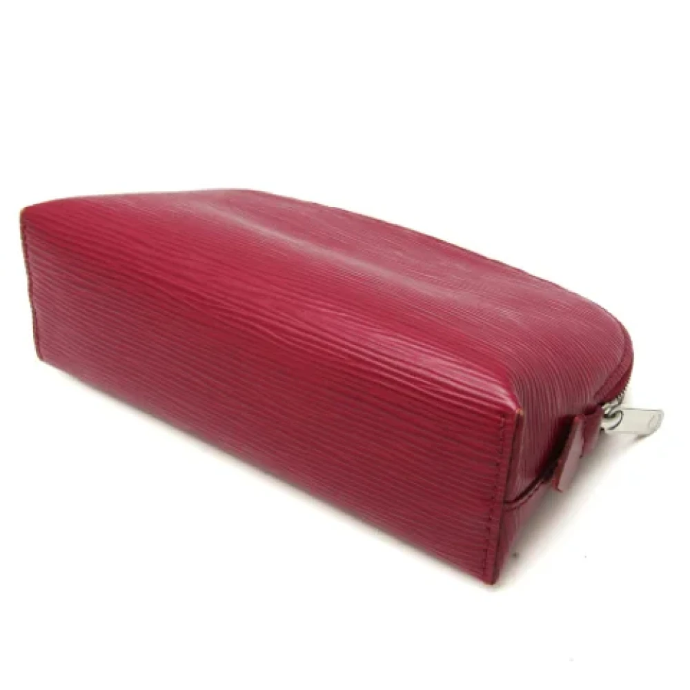 Louis Vuitton Vintage Pre-owned Leather pouches Red Dames