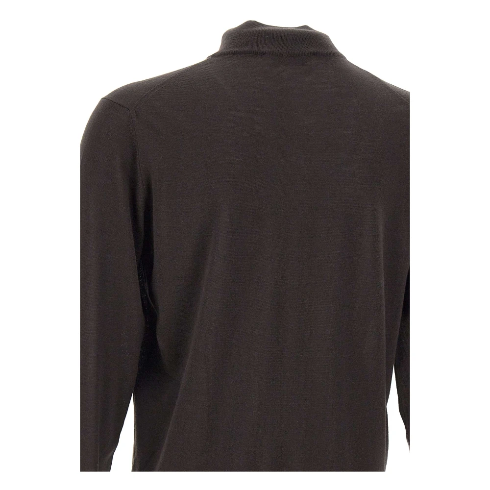 Filippo De Laurentiis Bruine Wollen Trui met Ritssluiting Brown Heren