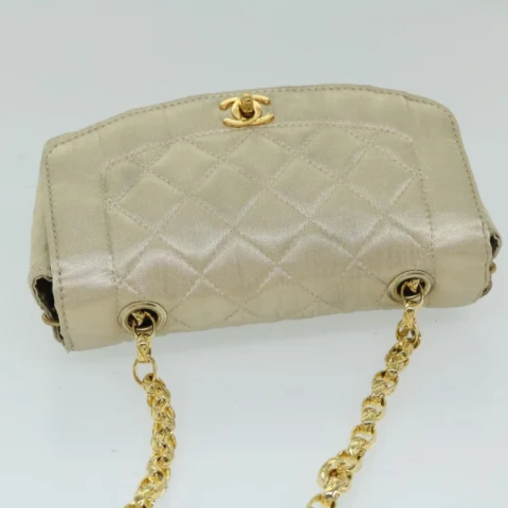 Chanel Vintage Pre-owned Silk chanel-bags Beige Dames