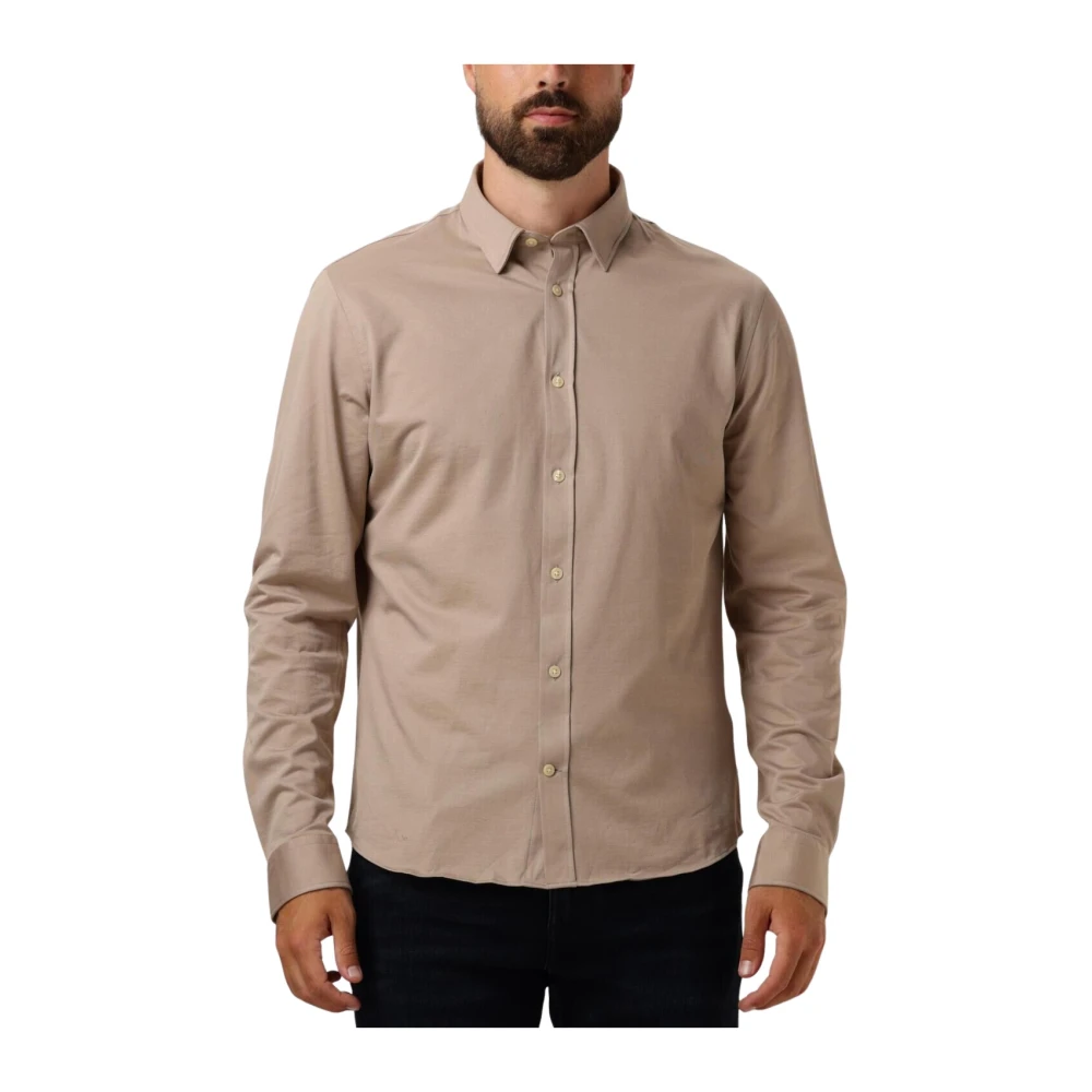 Matinique Casual Taupe Overhemd voor Mannen Beige Heren