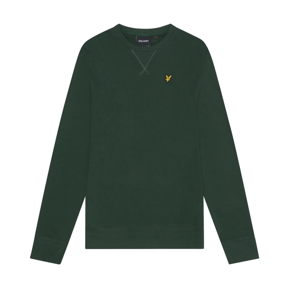 Lyle & Scott Crew Neck Sweatshirt Mid Layers Green Heren