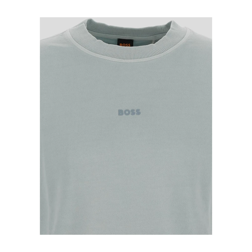 Hugo Boss Sweatshirt van katoen Blue Heren